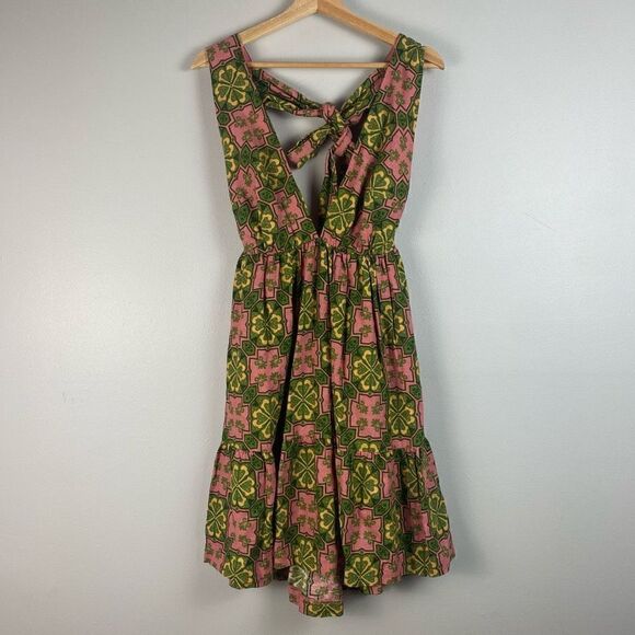 House Of Harlow 1960 Linen Blend Halter Mini Dress - Picture 1 of 9